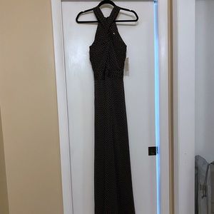 H by Halston NWT black halter dress
